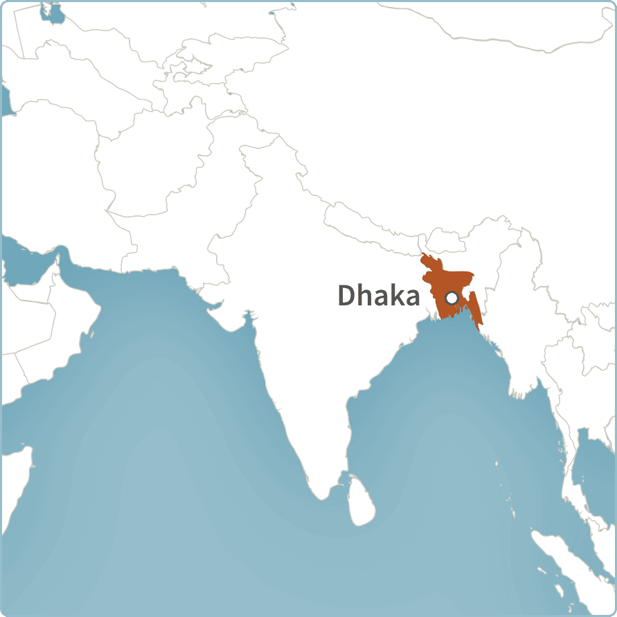 Map of Dhaka