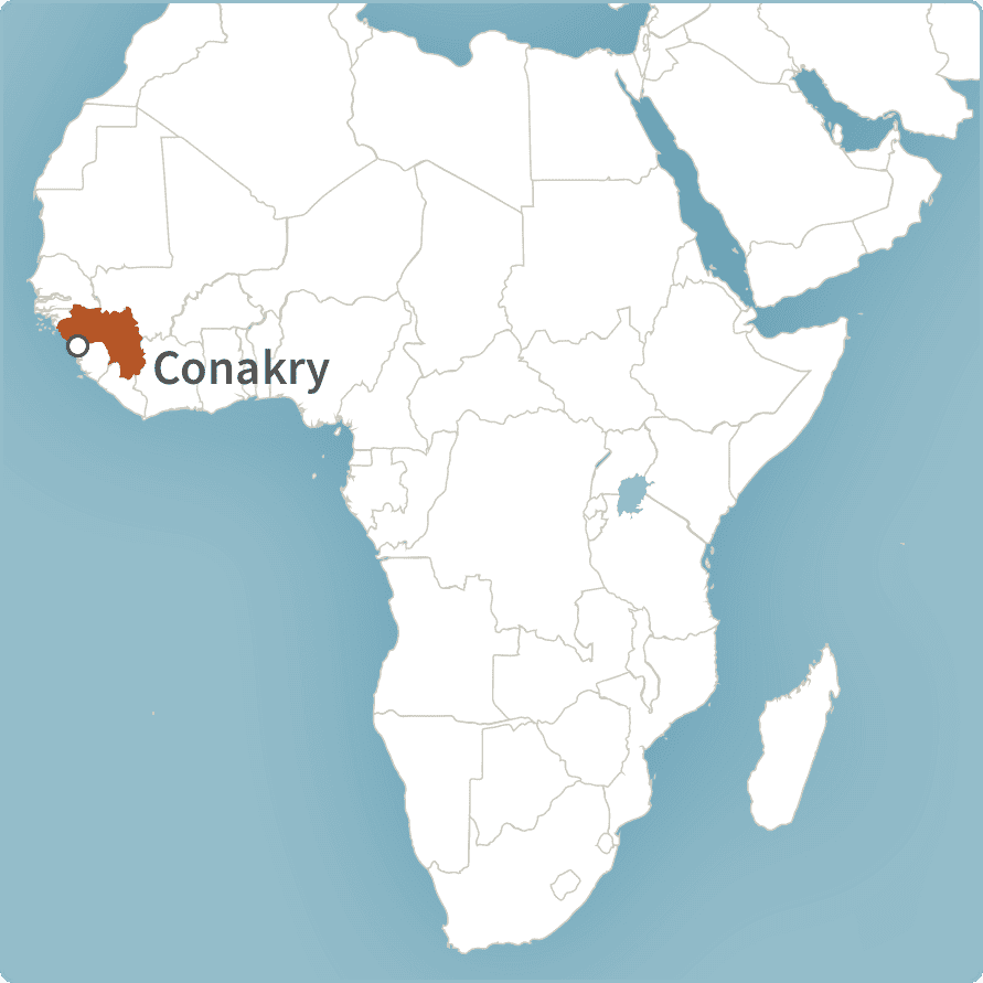 Map of Conakry, Guinea