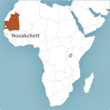 Map of Nouakchott, Mauritania