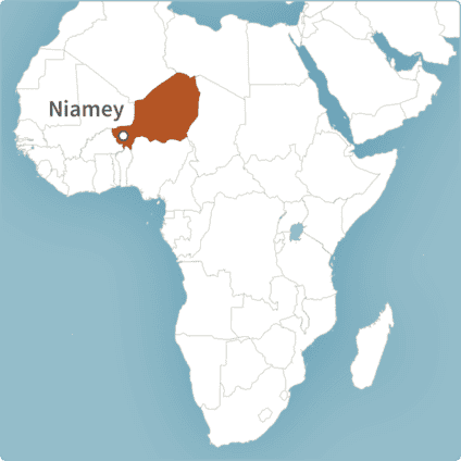 Map of Niamey, Niger