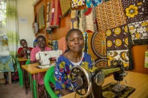 Fistula survivors in a skills training workshop
